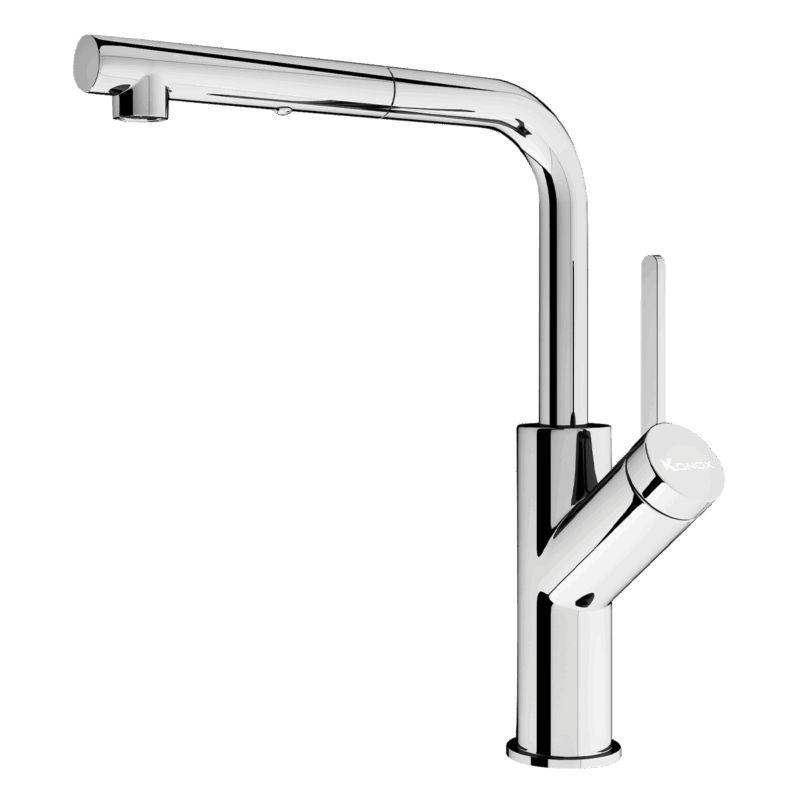 VÒI RỬA BÁT DÂY RÚT KONOX ARTAN CHROME