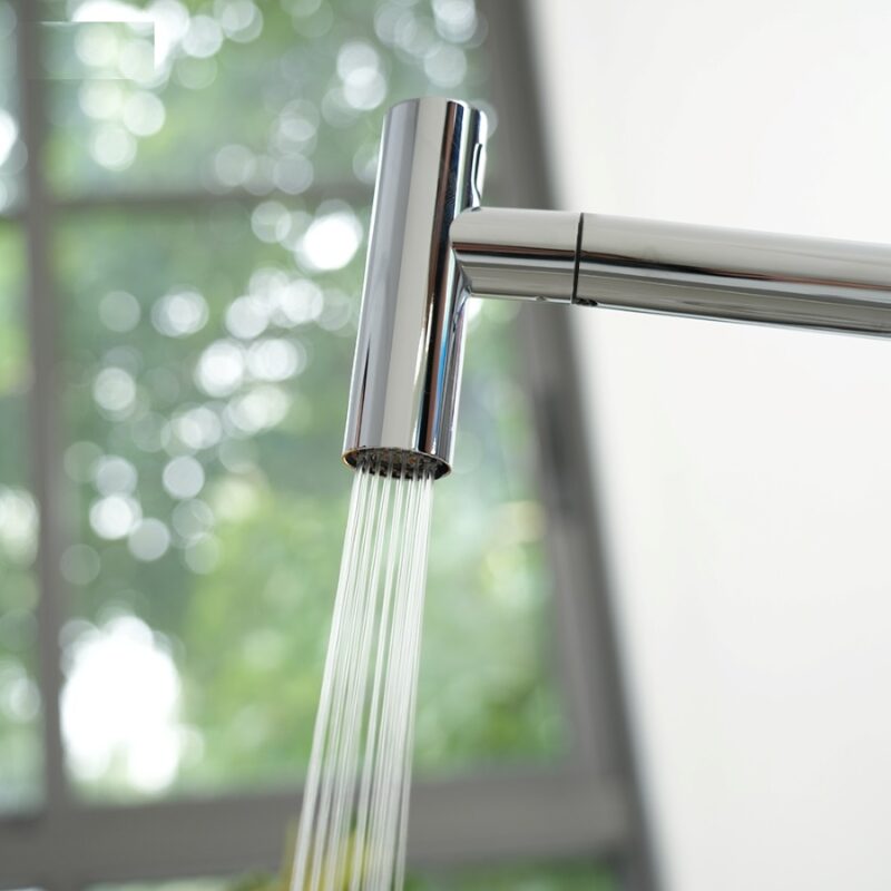 VÒI RỬA BÁT DÂY RÚT KONOX VOLTA CHROME