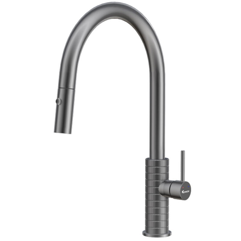 VÒI RỬA BÁT DÂY RÚT KONOX VENICE GUN METAL