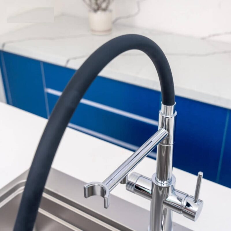 VÒI RỬA BÁT KONOX THÂN MỀM 3 ĐƯỜNG NƯỚC COMBI CHROME