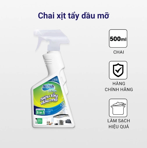 CHAI SIÊU TẨY DẦU MỠ KOCHER SOFISH ULTRA