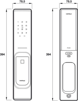 KHÓA ĐIỆN TỬ PP8100 HAFELE 912.05.695 - 1596363357 02581562 0