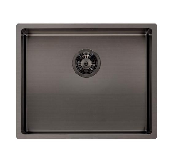 CHẬU RỬA BÁT INOX 1 HỐ REGINOX MIAMI 50 XÁM KIM LOẠI PVD HMH.R30721