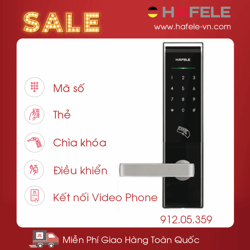 KHÓA ĐIỆN TỬ EL8000-TC HAFELE 91.05.359