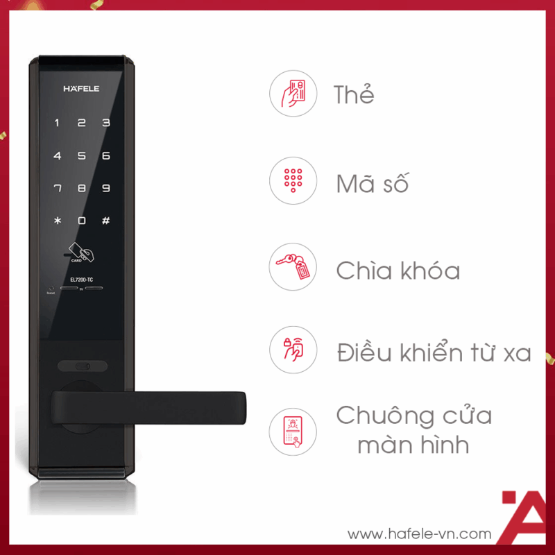 KHÓA ĐIỆN TỬ EL7200-TC HAFELE 912.20.563