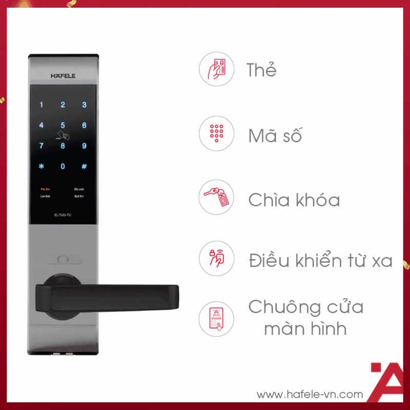 KHÓA ĐIỆN TỬ EL7500-TC HAFELE 912.20.555