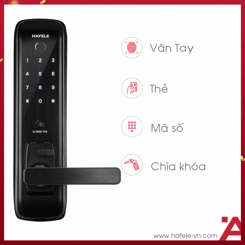 KHÓA ĐIỆN TỬ EL7800-TCS HAFELE 912.20.562