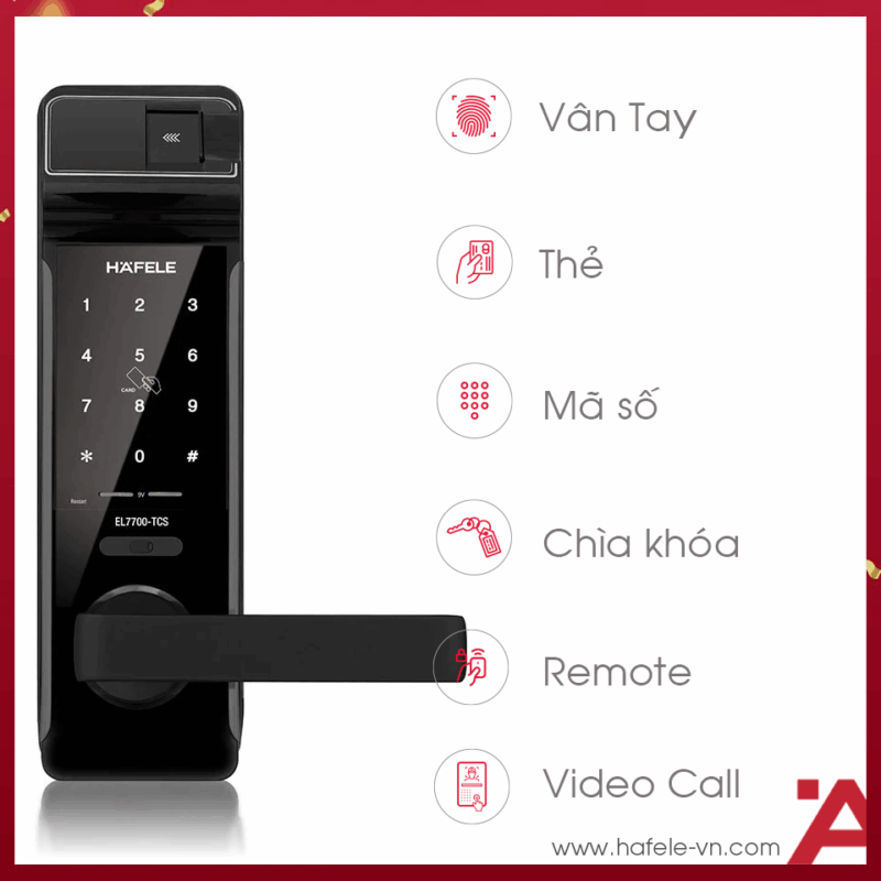 KHÓA ĐIỆN TỬ EL7700-TCS HAFELE 912.20.561