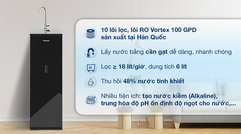 MÁY LỌC NƯỚC KANGAROO KG116I 10 LÕI