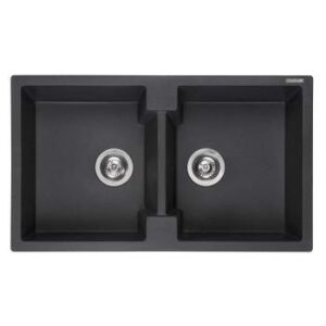 CHẬU RỬA BÁT ĐÁ 2 HỘC REGINOX AMSTERDAM 20 ĐEN HMH.R31001 - 2