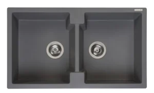 CHẬU RỬA BÁT ĐÁ 2 HỘC REGINOX AMSTERDAM 20 XÁM HMH.R31018
