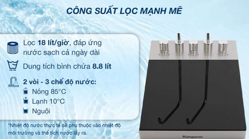 MÁY LỌC NƯỚC NÓNG LẠNH KANGAROO KG12A8S