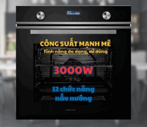 LÒ NƯỚNG ÂM TỦ GRANDX GX75V9 - 4 GX75V8