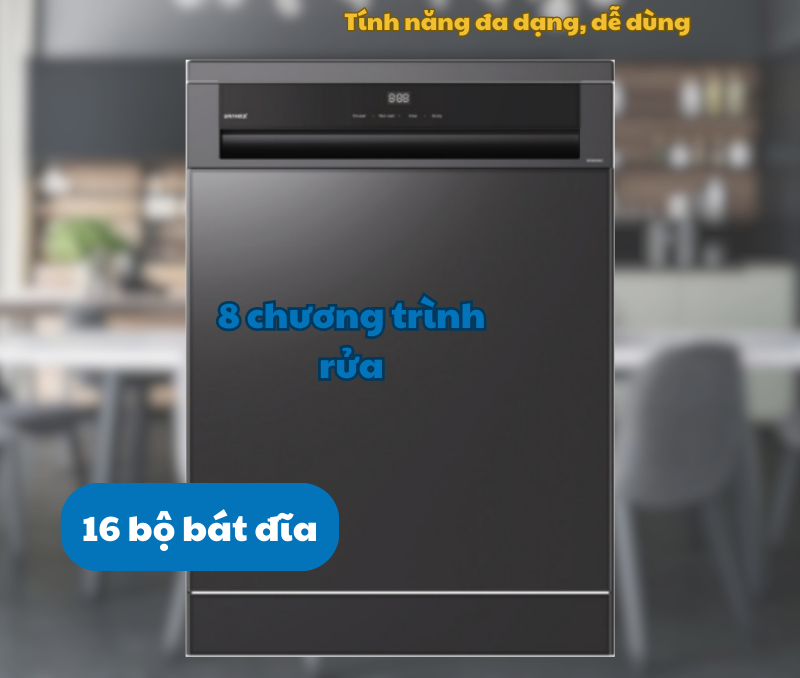 MÁY RỬA BÁT GRANDX SMS8GX86G SERIES 8