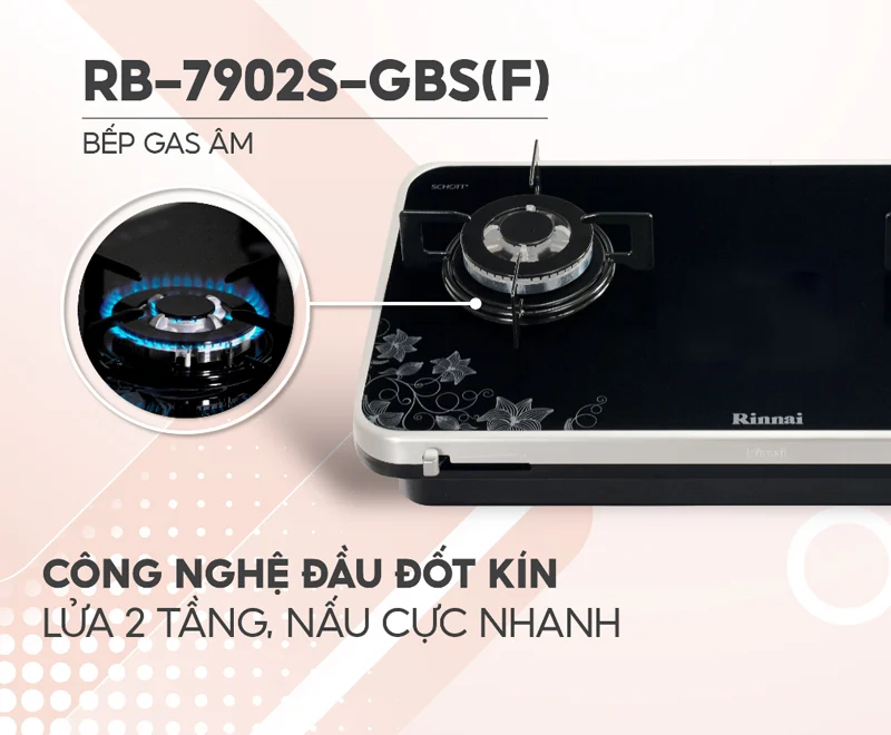 BẾP GA ÂM RINNAI RB-7902S-GBSF
