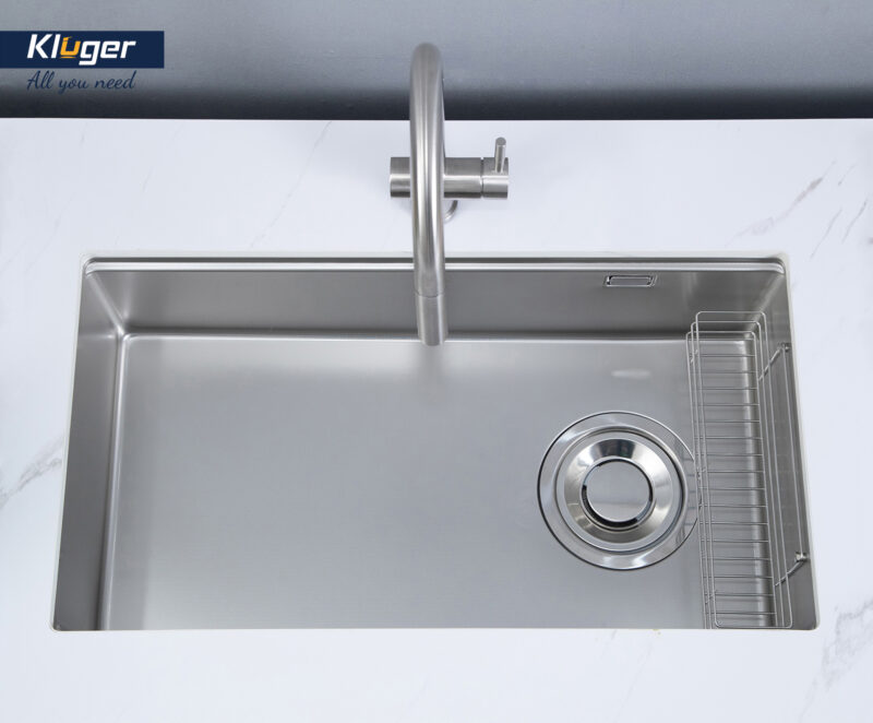 HÌNH ẢNH THỰC TẾ CỦA CHẬU RỬA BÁT KLUGER KY8045SL BASIC