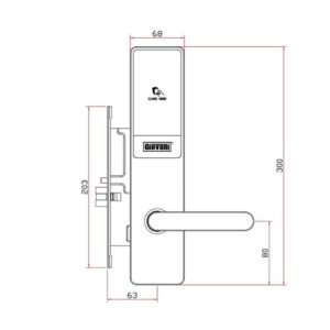 KHÓA ĐIỆN TỬ KHÁCH SẠN GIOVANI GSL-X303 - GSL X303 3