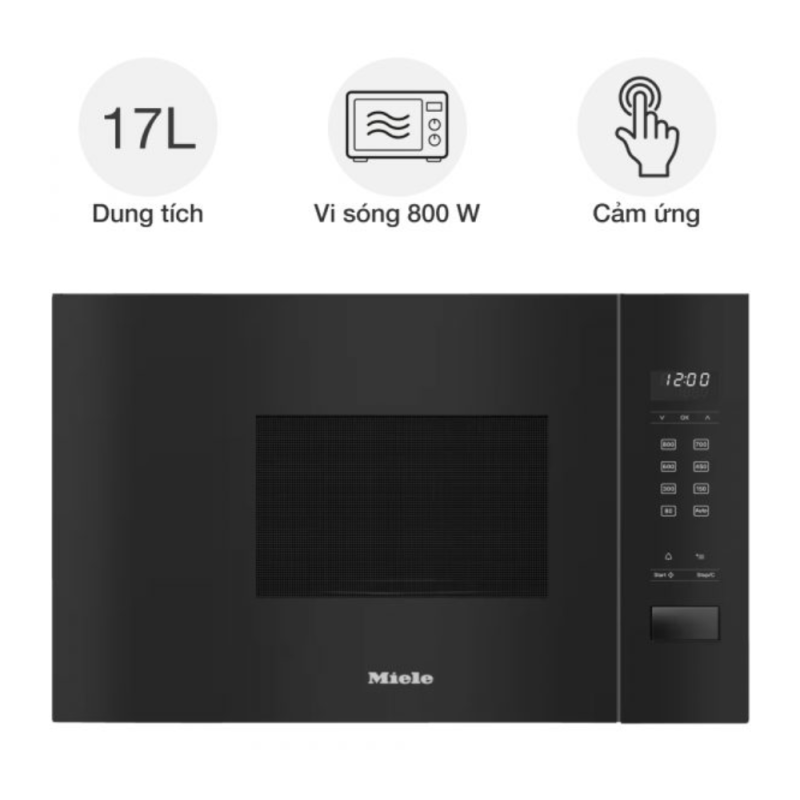 LÒ VI SÓNG MIELE M 2230 SC OBSIDIAN BLACK