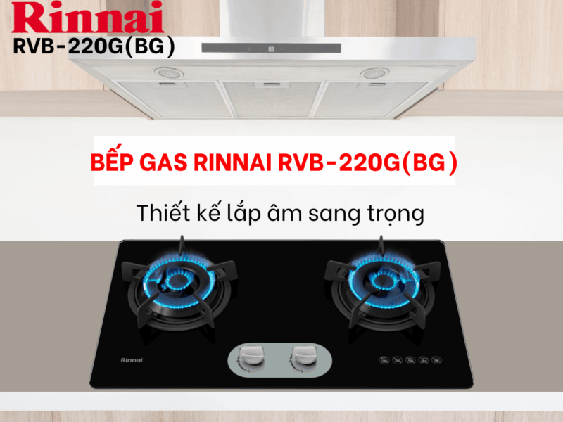 BẾP GA ÂM RINNAI RVB-220(BG)