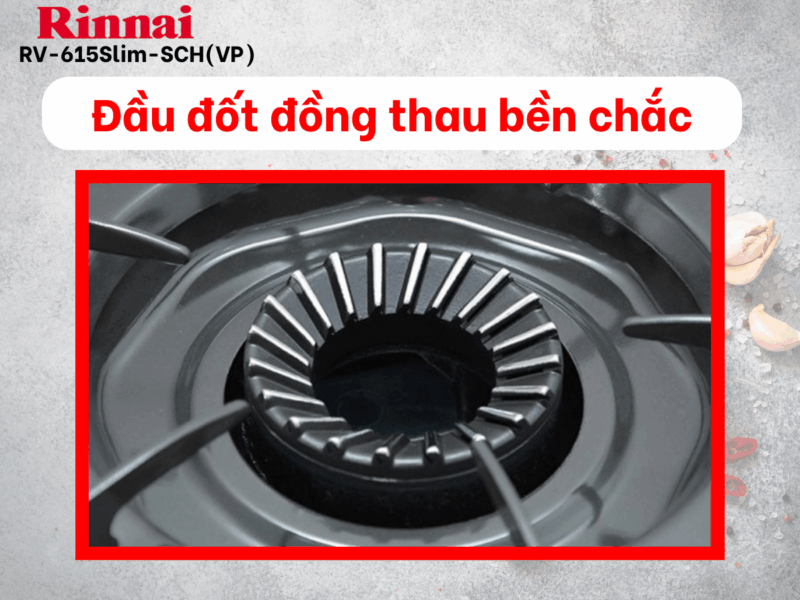 BẾP GA ĐỂ BÀN RINNAI RV-615SLIM-SCH(VP)