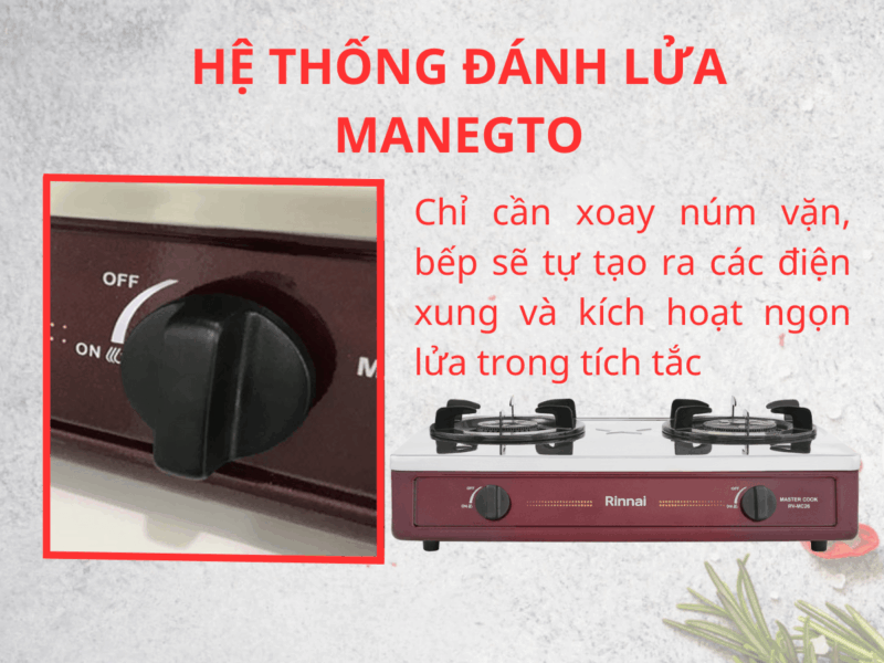 BẾP GA ĐỂ BÀN RINNAI RV-MC26RS