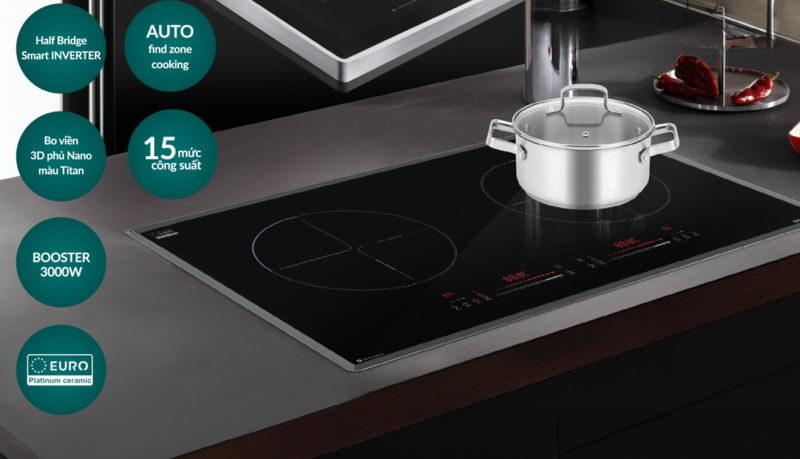 BẾP ĐIỆN TỪ 2 VÙNG NẤU GRANDX GX-IH788LUX
