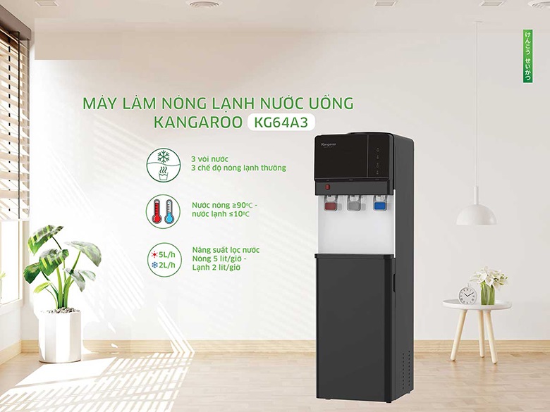 CÂY NƯỚC NÓNG LẠNH KANGAROO KG599A3