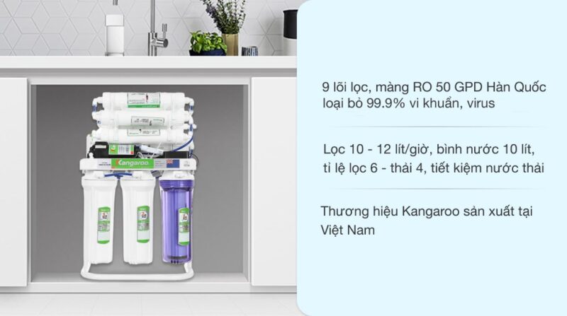 MÁY LỌC NƯỚC ĐỂ GẦM KANGAROO KGRP09HQ