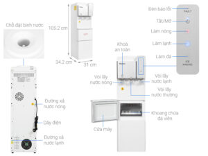 CÂY NƯỚC NÓNG LẠNH KANGAROO KG65A3 - kangaroo kg65a3 note