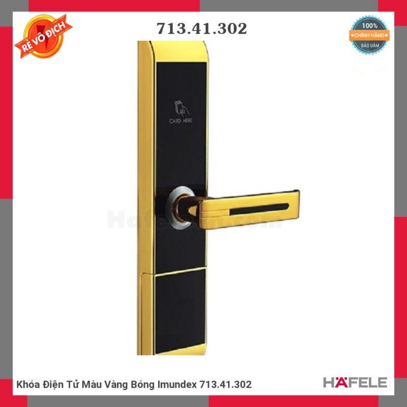 KHÓA ĐIỆN TỬ VÀNG BÓNG IMUNDEX 713.41.302