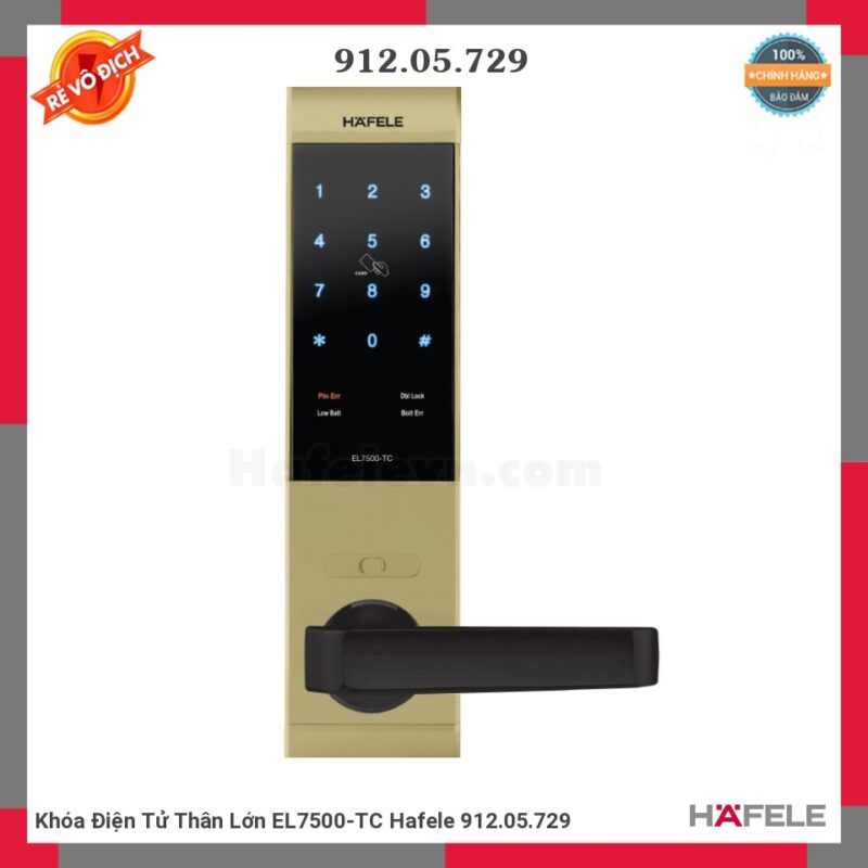 KHÓA ĐIỆN TỬ THÂN LỚN EL7500 HAFELE 912.05.729