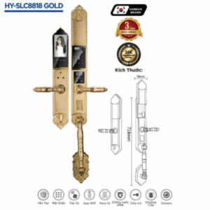 KHÓA ĐẠI SẢNH HYUNDAI HY-SLC8818 MÀU VÀNG  - khoa thong minh hy slc8818 gold