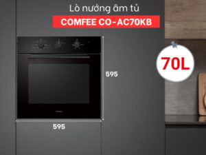 LÒ NƯỚNG ÂM TỦ COMFEE CO-AC70KB 70L  - lo nuong comfee co ac70kb 2