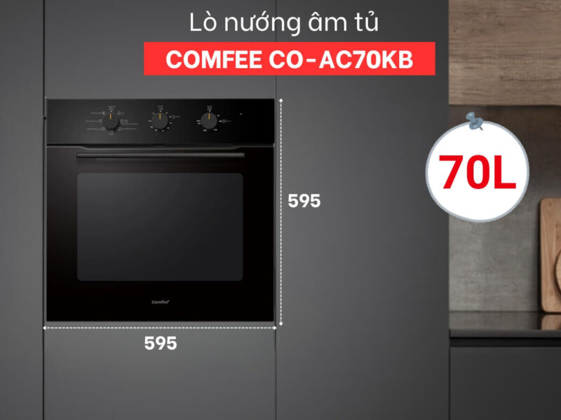 LÒ NƯỚNG ÂM TỦ COMFEE CO-AC70KB 70L