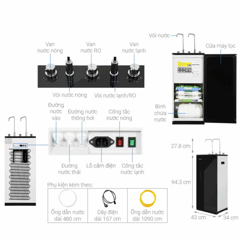 MÁY LỌC NƯỚC NÓNG LẠNH KANGAROO KG10A17