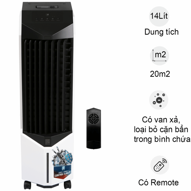 QUẠT ĐIỀU HÒA KHÔNG KHÍ BOSS S-102 100W