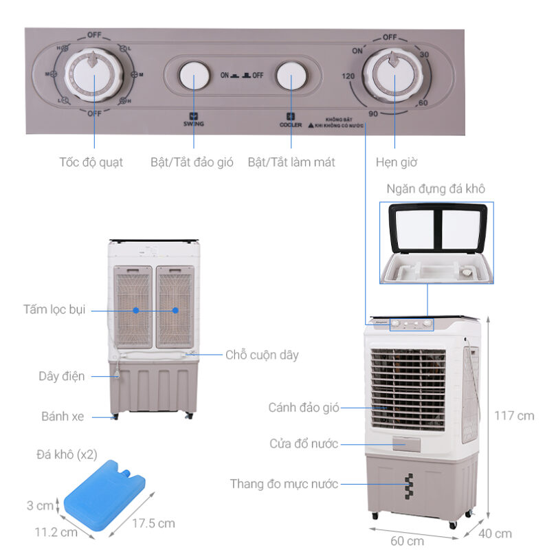 MÁY LÀM MÁT KHÔNG KHÍ KANGAROO KG50F92