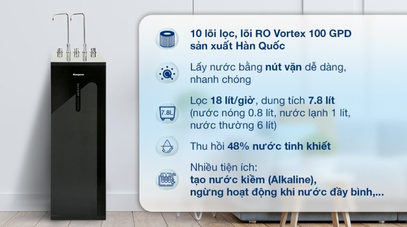MÁY LỌC NƯỚC NÓNG LẠNH KANGAROO KG10A18