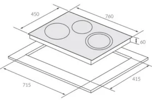 BẾP ĐIỆN TỪ 3 LÒ EUROSUN EU-TE882G - 1