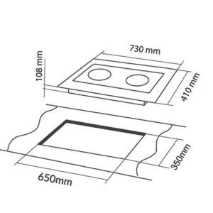 BẾP GA ÂM 2 LÒ EUROSUN EU-GA287 - 32 1