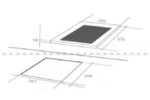 KÍCH THƯỚC BẾP TỪ ĐƠN EUROSUN EU-T199