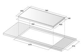 KÍCH THƯỚC BẾP TỪ 2 LÒ EUROSUN EU-T888GE (G/S)