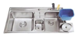 CHẬU RỬA CHÉN INOX 2 HỘC WINLAND F07A