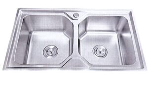CHẬU RỬA CHÉN INOX 2 HỘC WINLAND C21 - Chau rua chen WINLAND C21