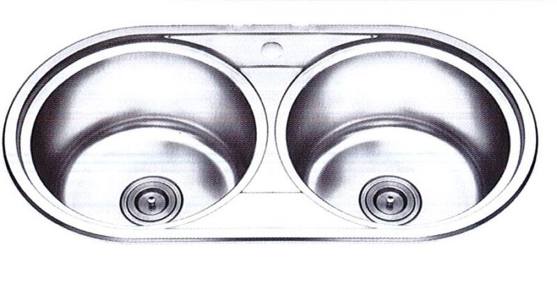 CHẬU RỬA CHÉN INOX 2 HỘC WINLAND C25
