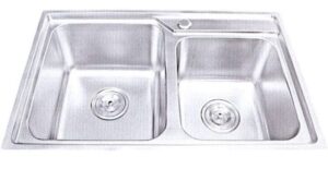 CHẬU RỬA CHÉN INOX 2 HỘC WINLAND E01A