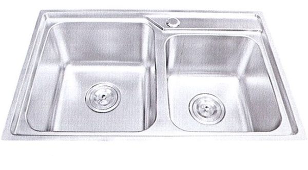 CHẬU RỬA CHÉN INOX 2 HỘC WINLAND E01