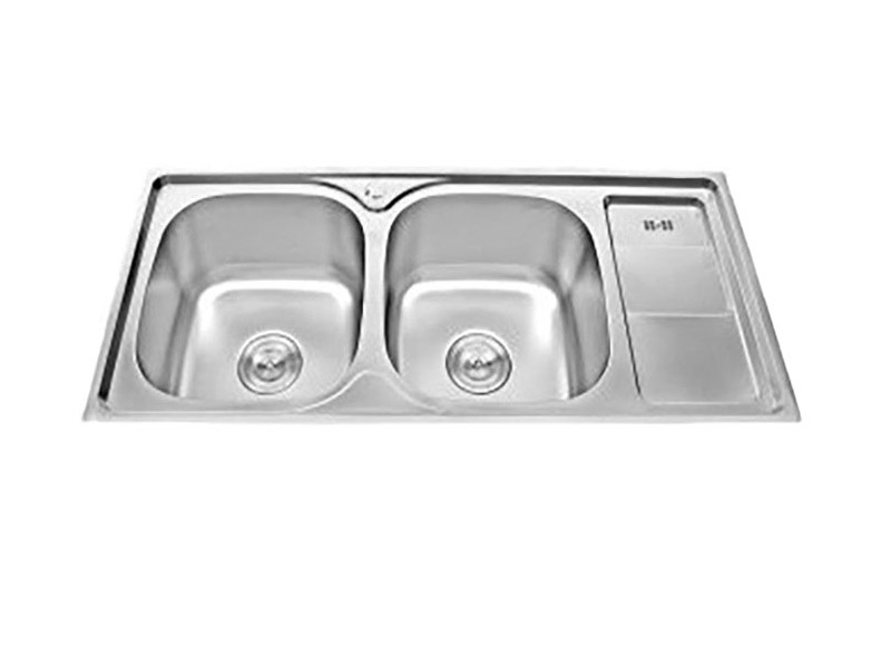 CHẬU RỬA CHÉN INOX 2 HỘC WINLAND D02