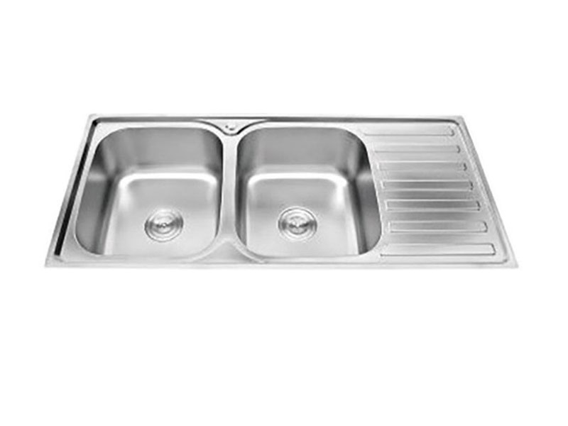 CHẬU RỬA CHÉN INOX 2 HỘC WINLAND D13
