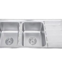 CHẬU RỬA CHÉN INOX 2 HỘC WINLAND D04